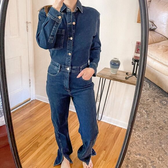 DL1961 Freja Denim Jumpsuit Skylark - Picture 1 of 10